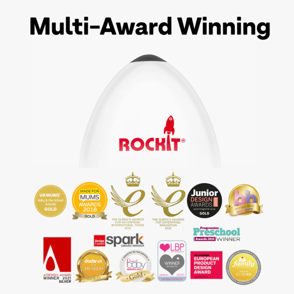 Rockit Stroller Rocker - Rechargeable Version with FREE bonus bracket