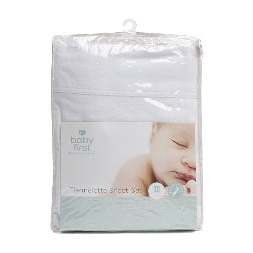 Baby First - Cot Flannelette Sheet Set