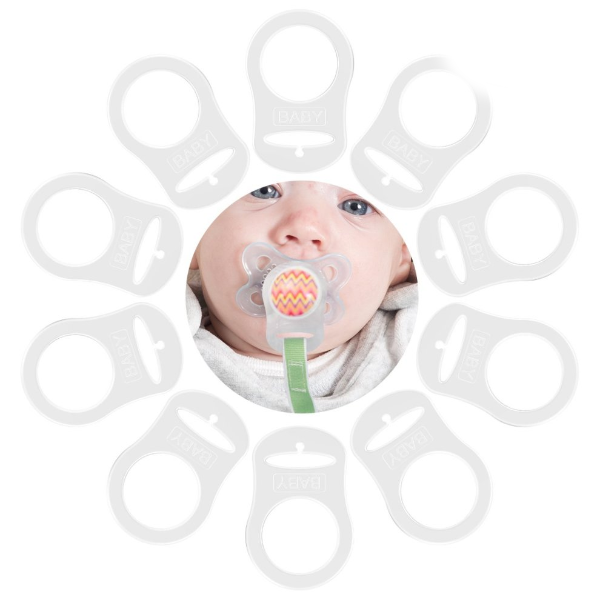 Sleepytot - Adapter Twin Packs for Pacifier MAM, NUK and other button type dummies