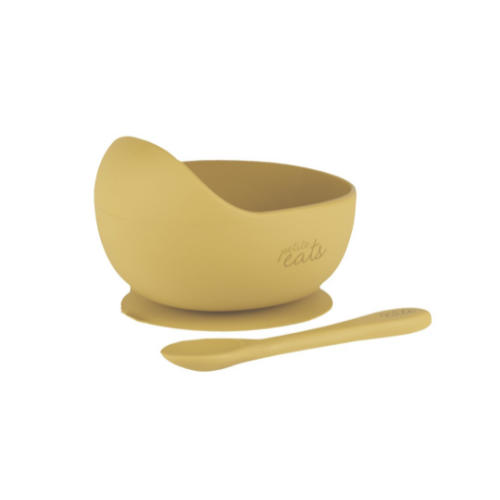 Petite Eats - Silicone Suction Bowl &amp; Spoon Set