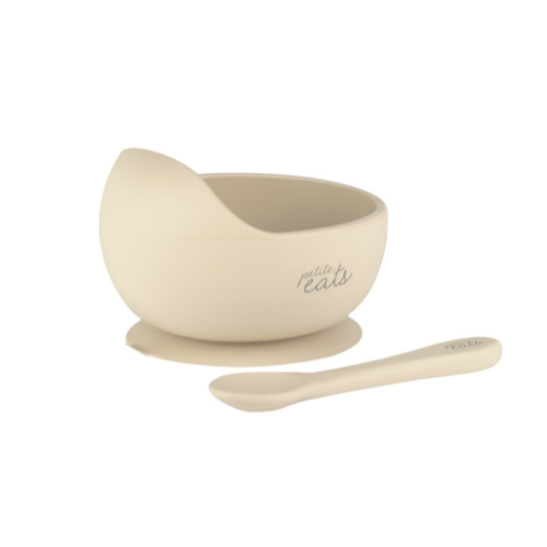 Petite Eats - Silicone Suction Bowl &amp; Spoon Set