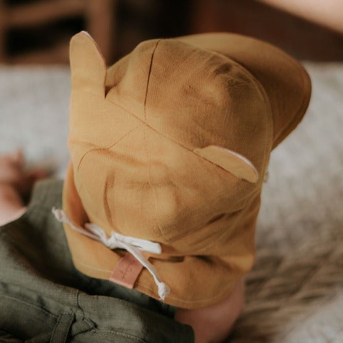 Bedhead Heritage Teddy Baby &amp; Toddler Reversible Flap Hat