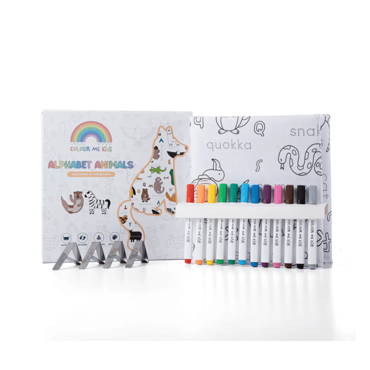 Colour Me Kids - Washable Colouring In Tablecloth Set