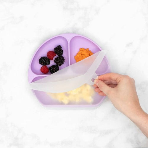 Bumkins - Super Suction Silicone Grip Dish with Lid