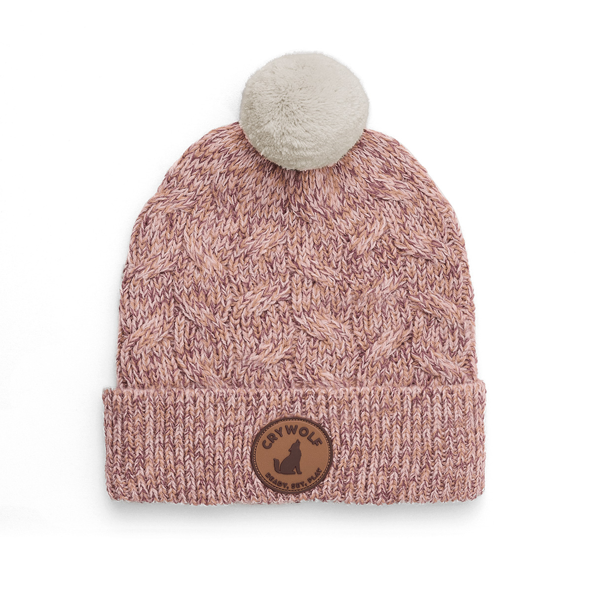 A mauve speckled beanie by Crywolf made to fit kids under 5. Perfect for autumn and winter days and made with a Polylana® recyclable fibre