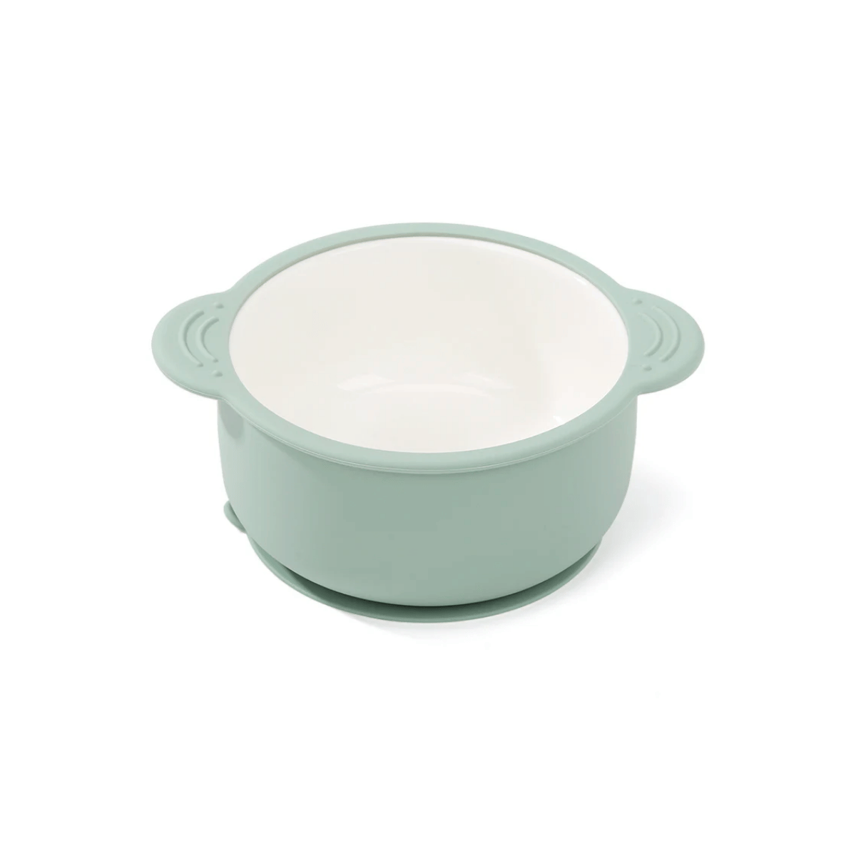 Ceramic bowl with suction base
