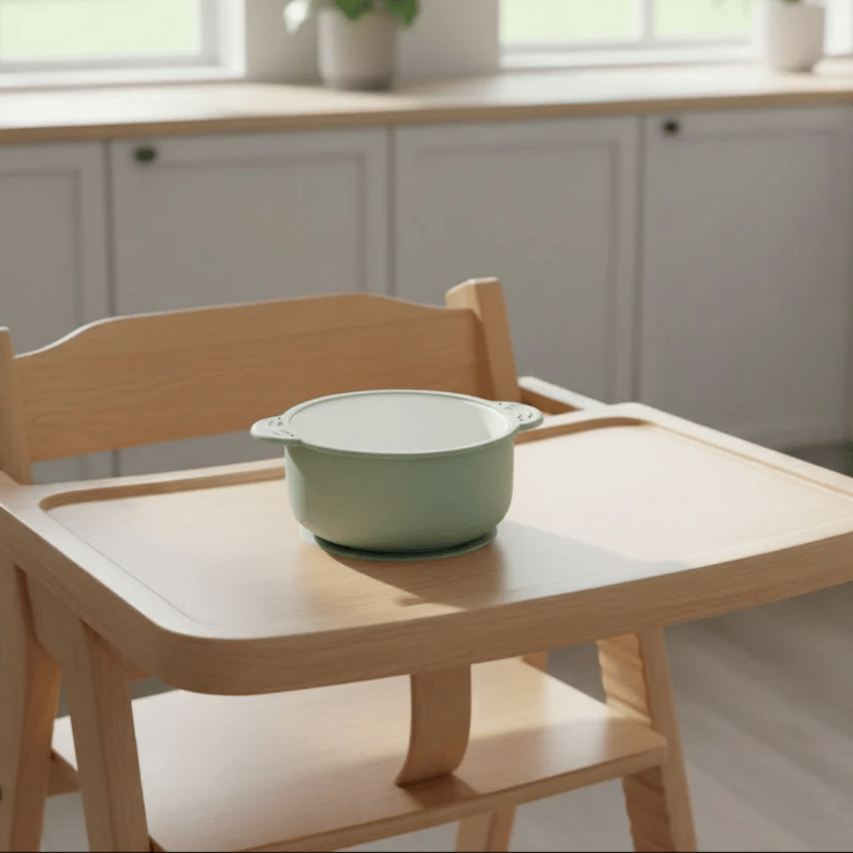 Ceramic bowl with suction base