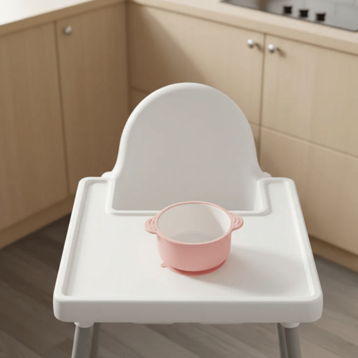 Ceramic bowl with suction base