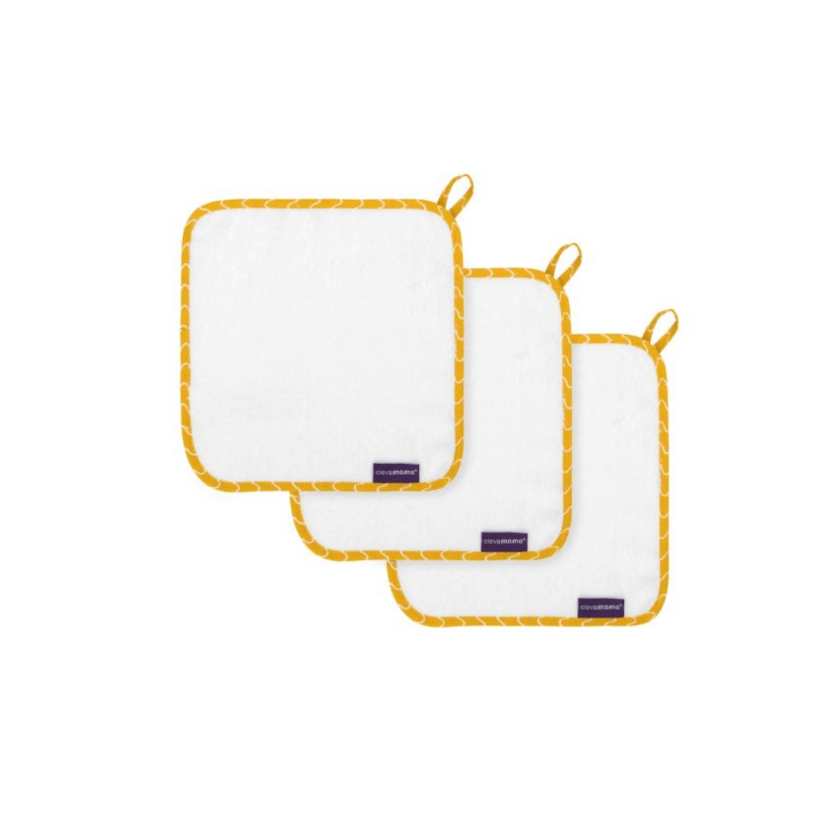 A set of beautifully soft hyperallergenic bamboo washcloths - 3 pack 
