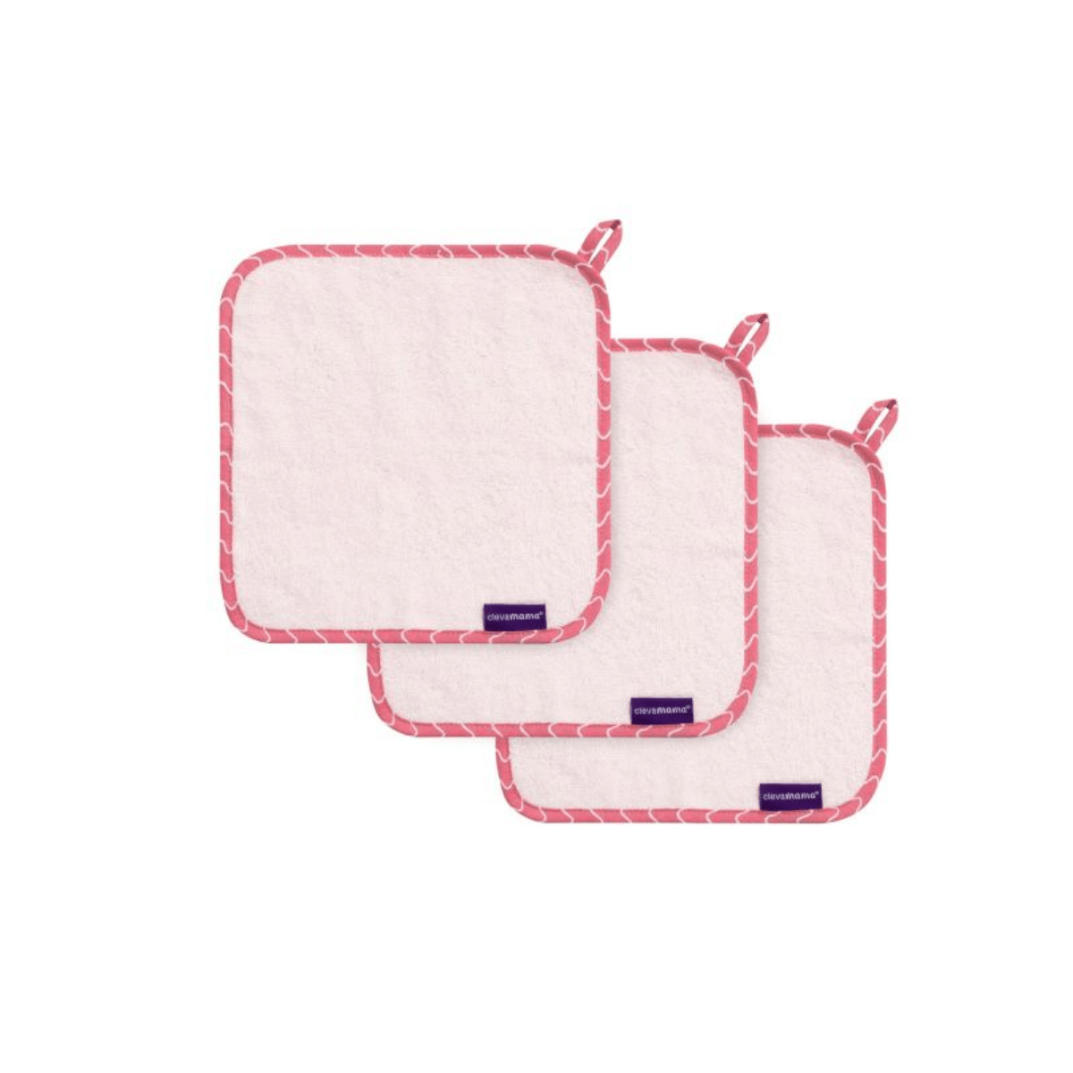 A set of beautifully soft hyperallergenic bamboo washcloths - 3 pack 
