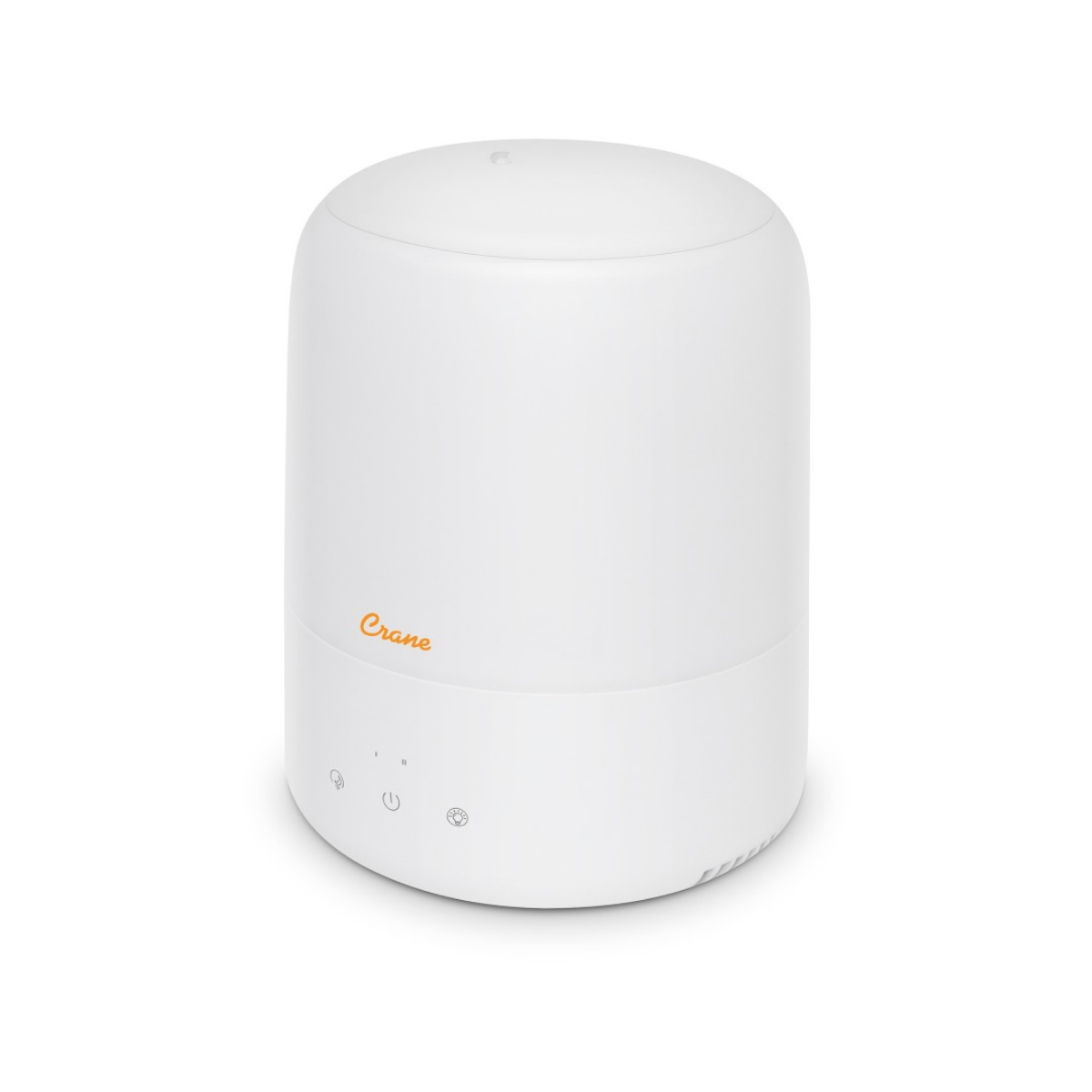 White dry mist humidifier with 'Crane' branding on a white background