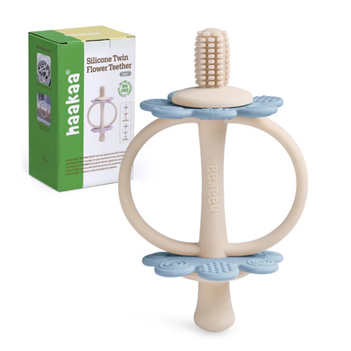 Haakaa - Silicone Twin Flower Teether