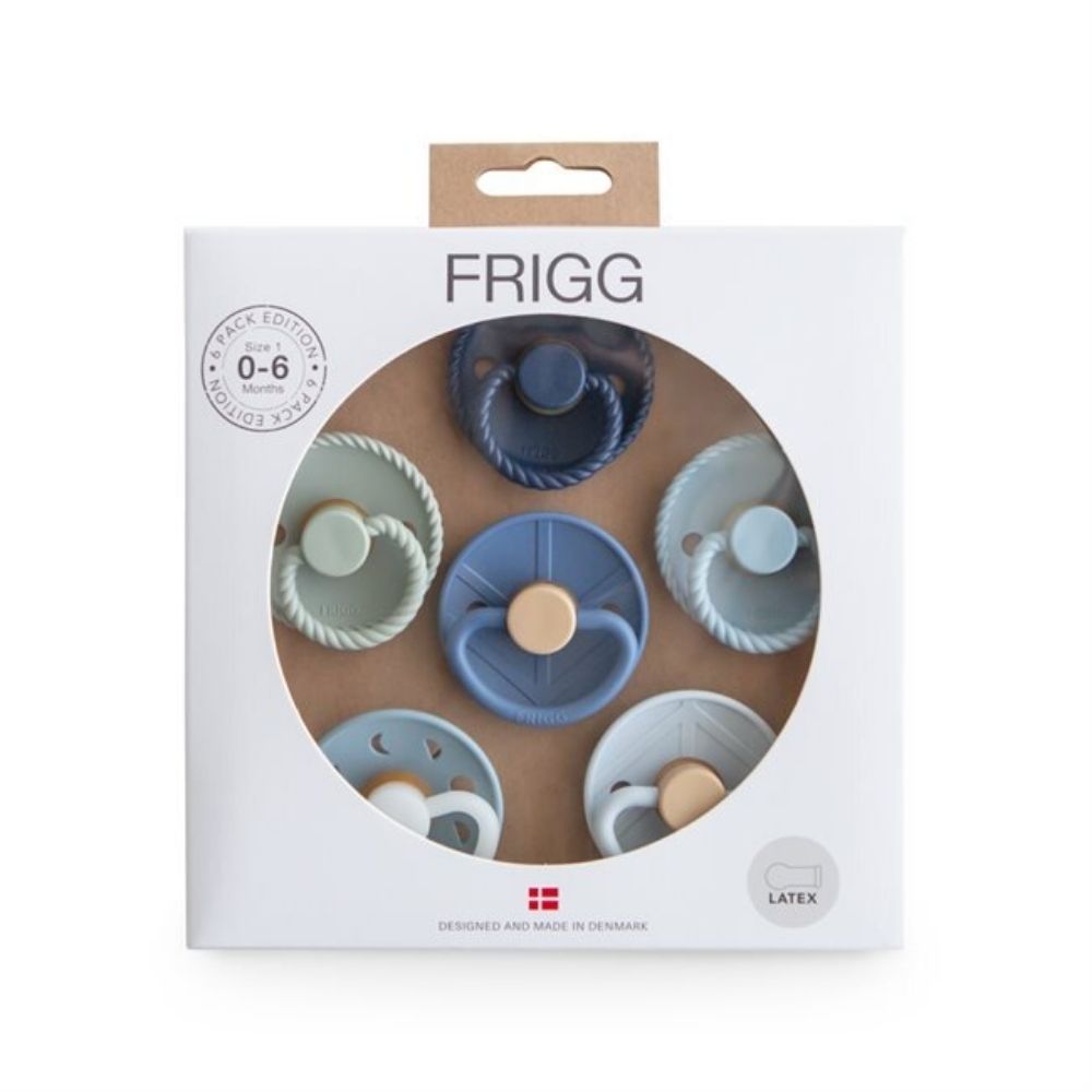 Frigg - 6 Pack Latex Pacifiers