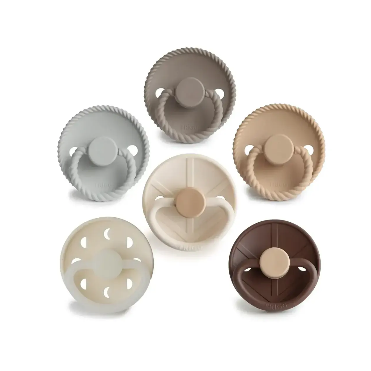 Frigg - 6 Pack Silicone Pacifiers