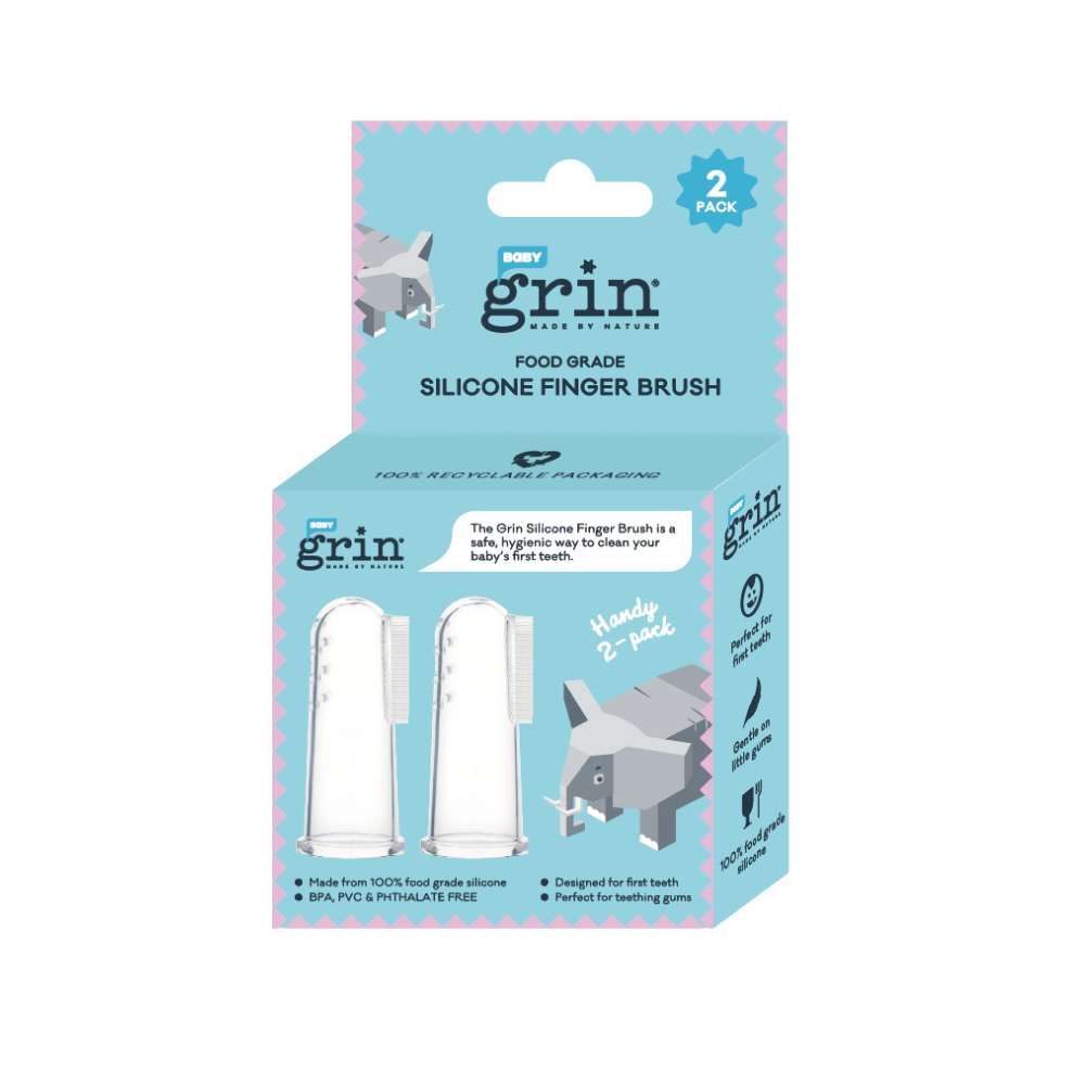 Grin - Baby Silicone Finger Brush 2pk