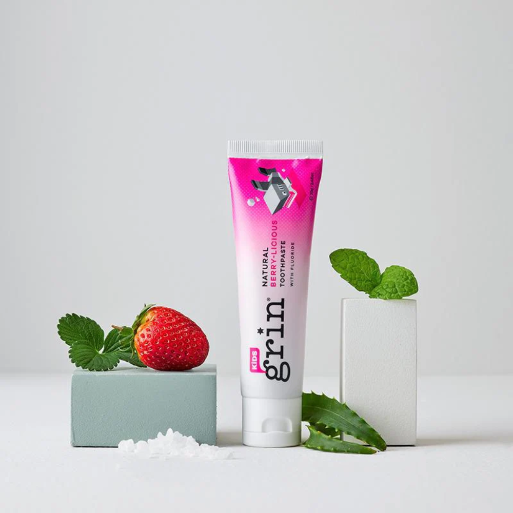 Grin - Kids Berry-licious with Fluoride Natural Toothpaste 70g