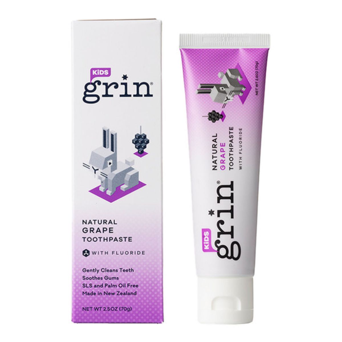 Grin - Kids Natural Toothpaste with Fluoride 70g