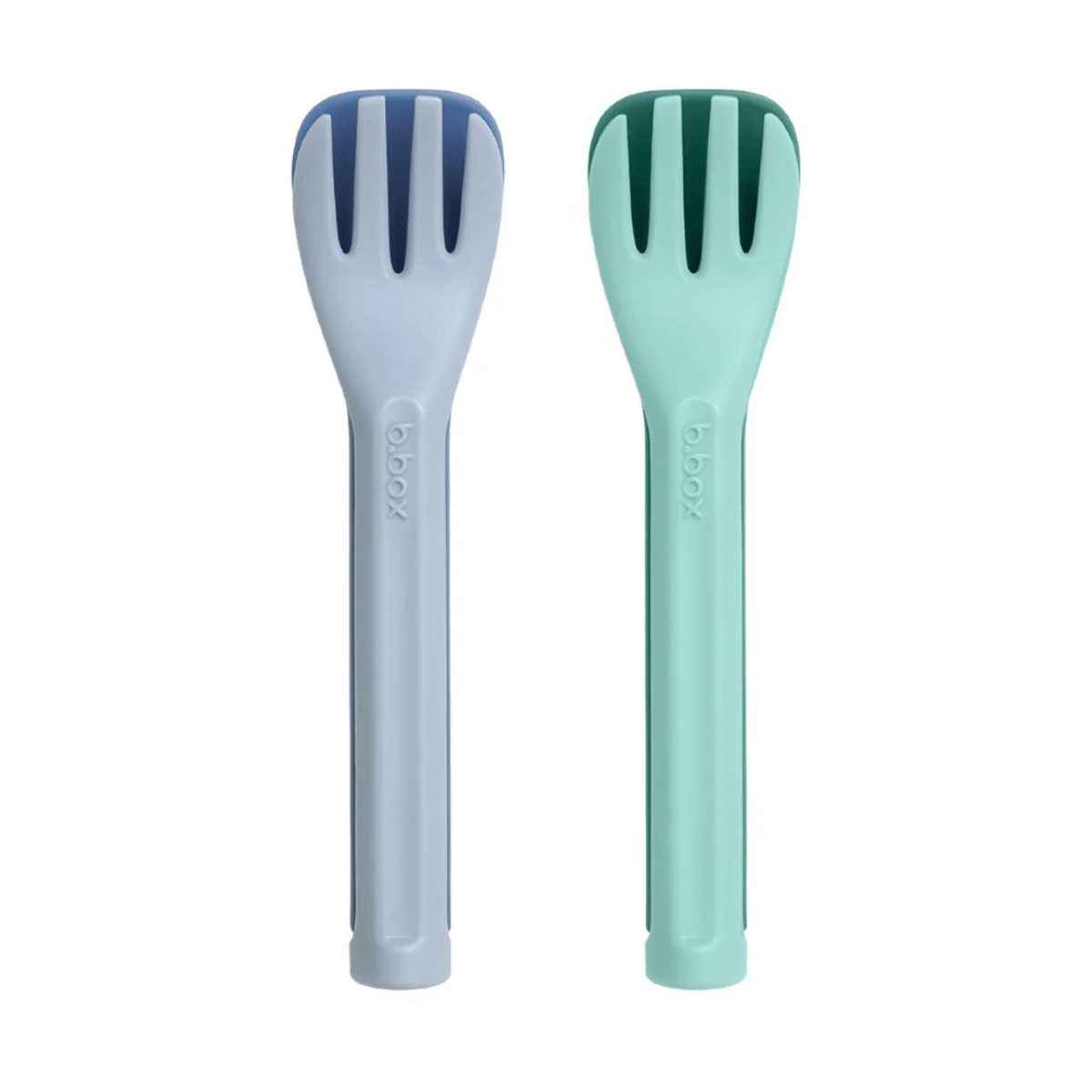 BBOX Cutery Set one blue and one green, on a white background