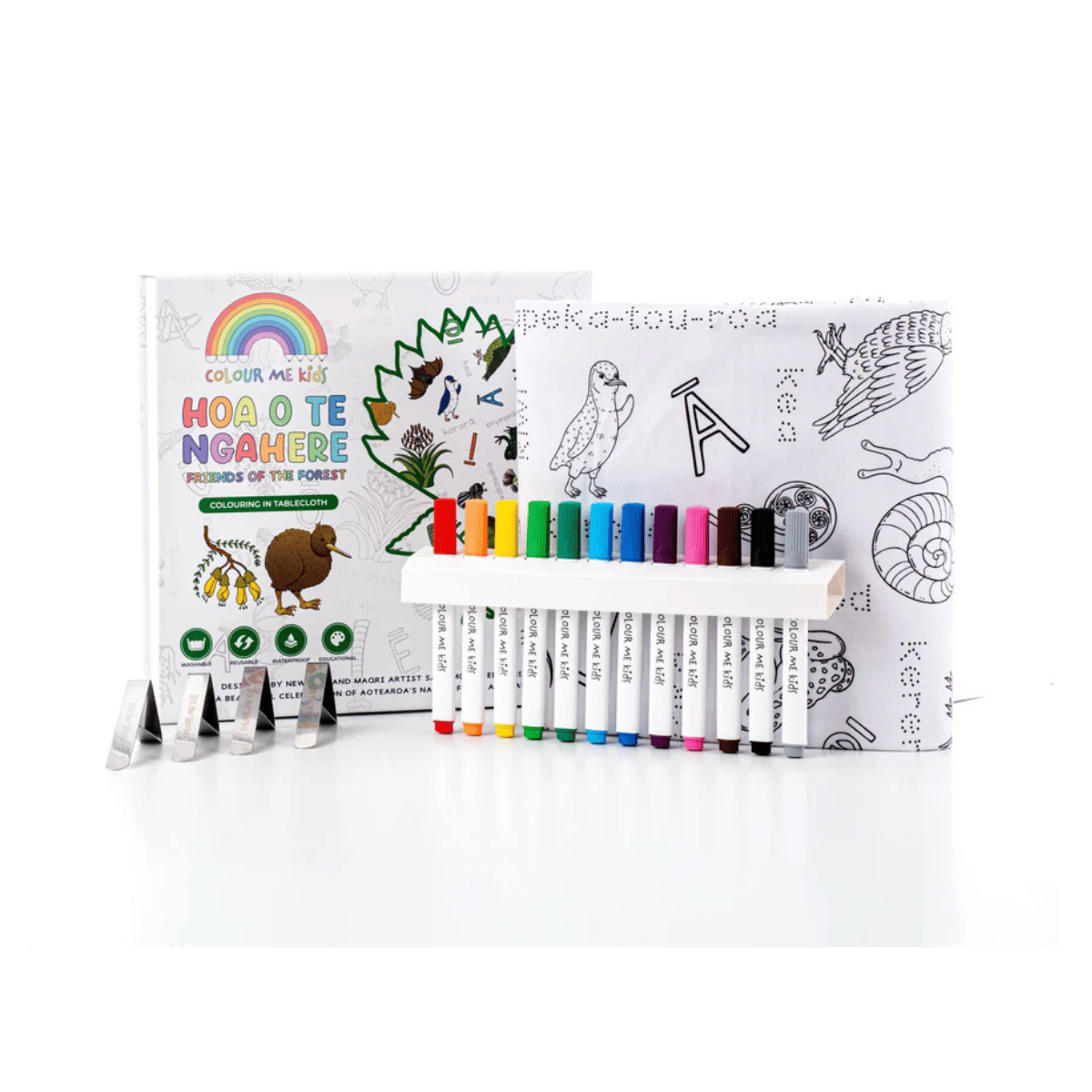 Colour Me Kids - Washable Colouring In Tablecloth Set