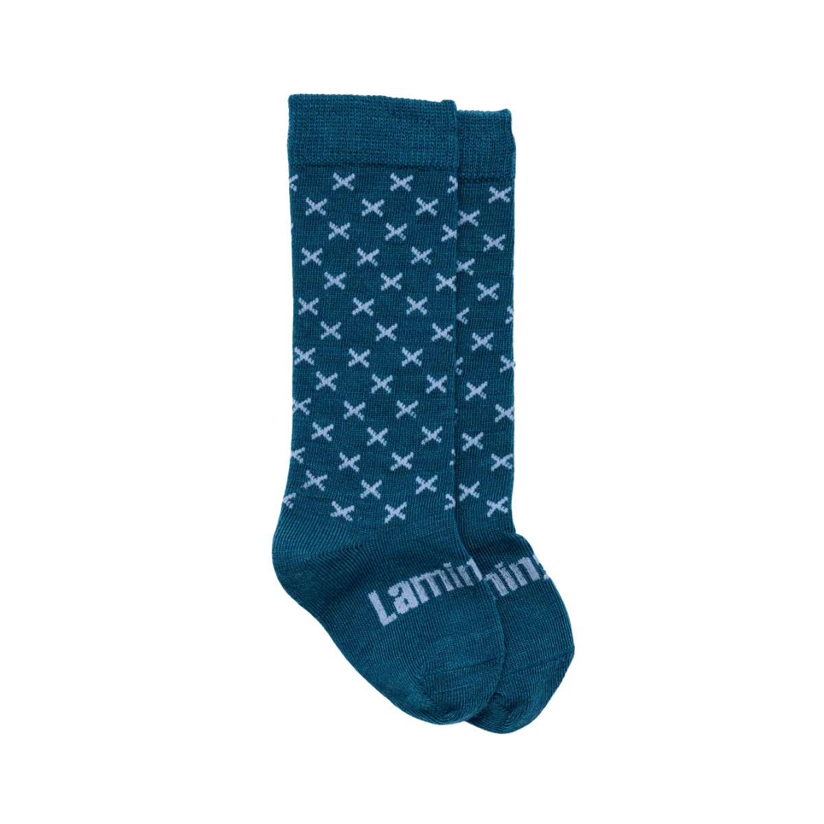 Merino knee high socks in design Lake 