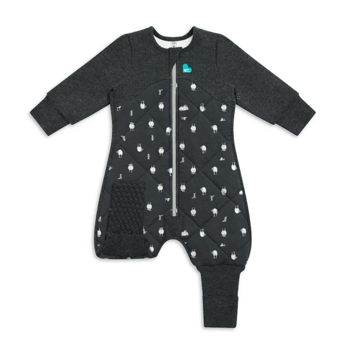 The Premium Love To Dream Sleep Suit™ 2.5 TOG is made with Cotton and Australian Merino Wool. It is an “all-in-one”, versatile sleep solution that eliminates the need for loose blankets in the cot/crib, ensuring a more comfortable sleep, all night long.
