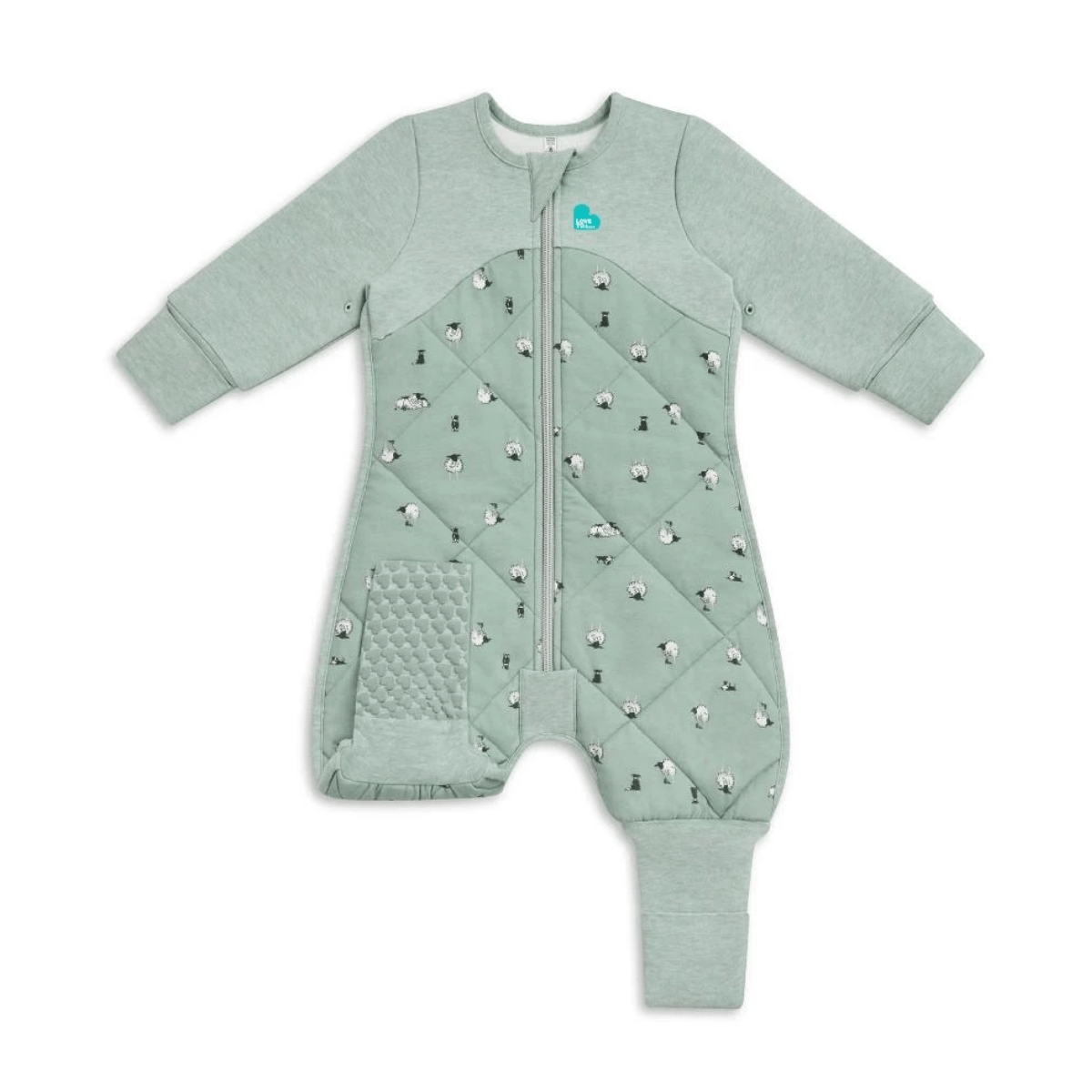 The Premium Love To Dream Sleep Suit™ 2.5 TOG is made with Cotton and Australian Merino Wool. It is an “all-in-one”, versatile sleep solution that eliminates the need for loose blankets in the cot/crib, ensuring a more comfortable sleep, all night long.