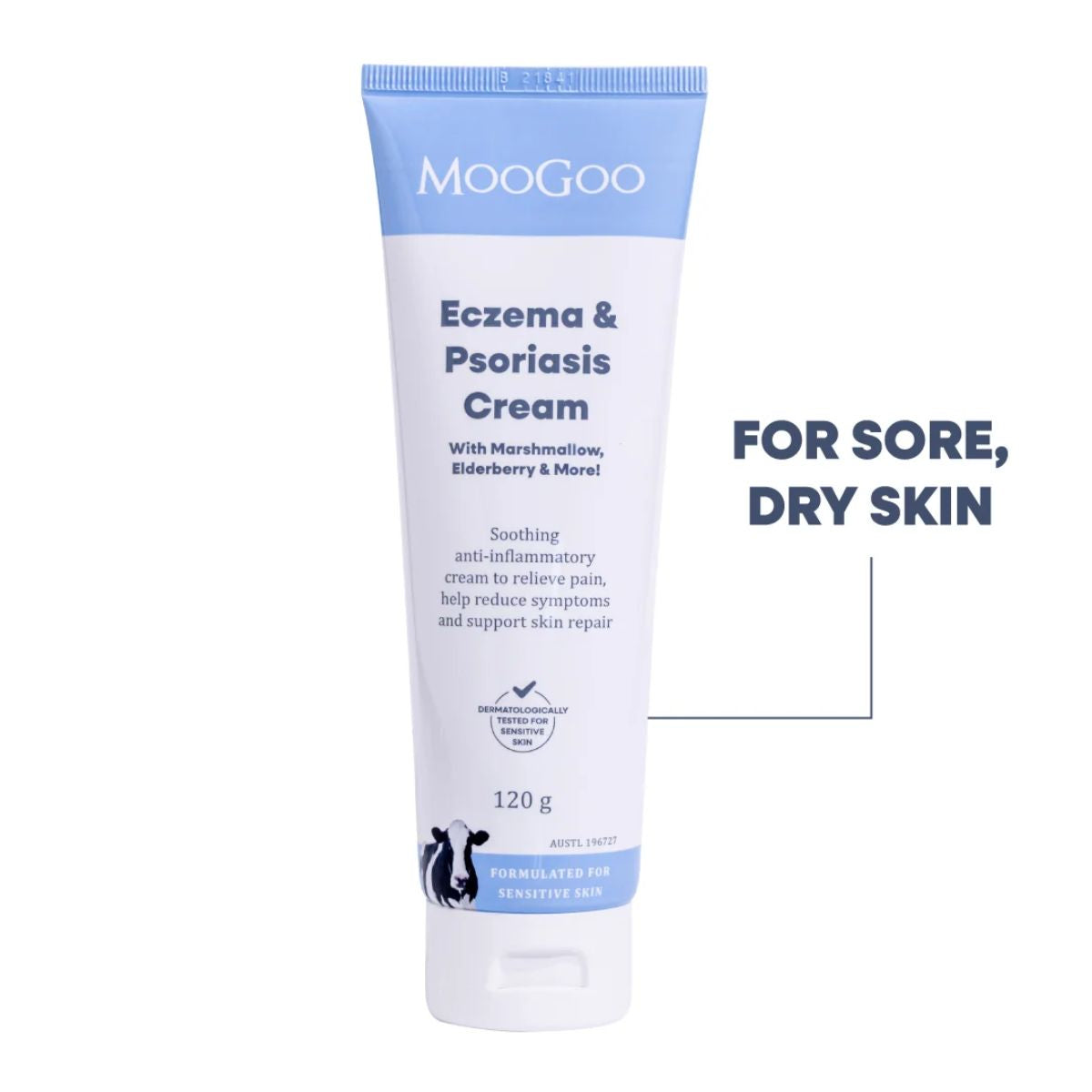 MooGoo - Eczema & Psoriasis Cream with Marshmallow, Elderberry & More