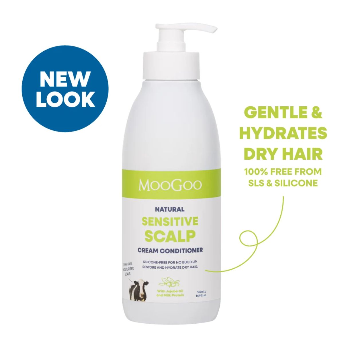 MooGoo - Natural Sensitive Scalp Cream Conditioner 500ml