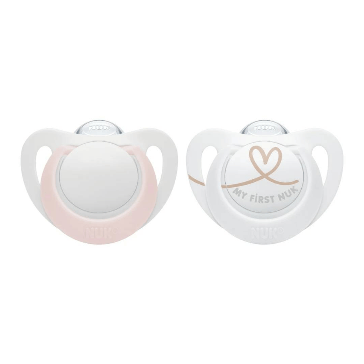 NUK Star Silicone Soother Twin Pack - Blue | Pink