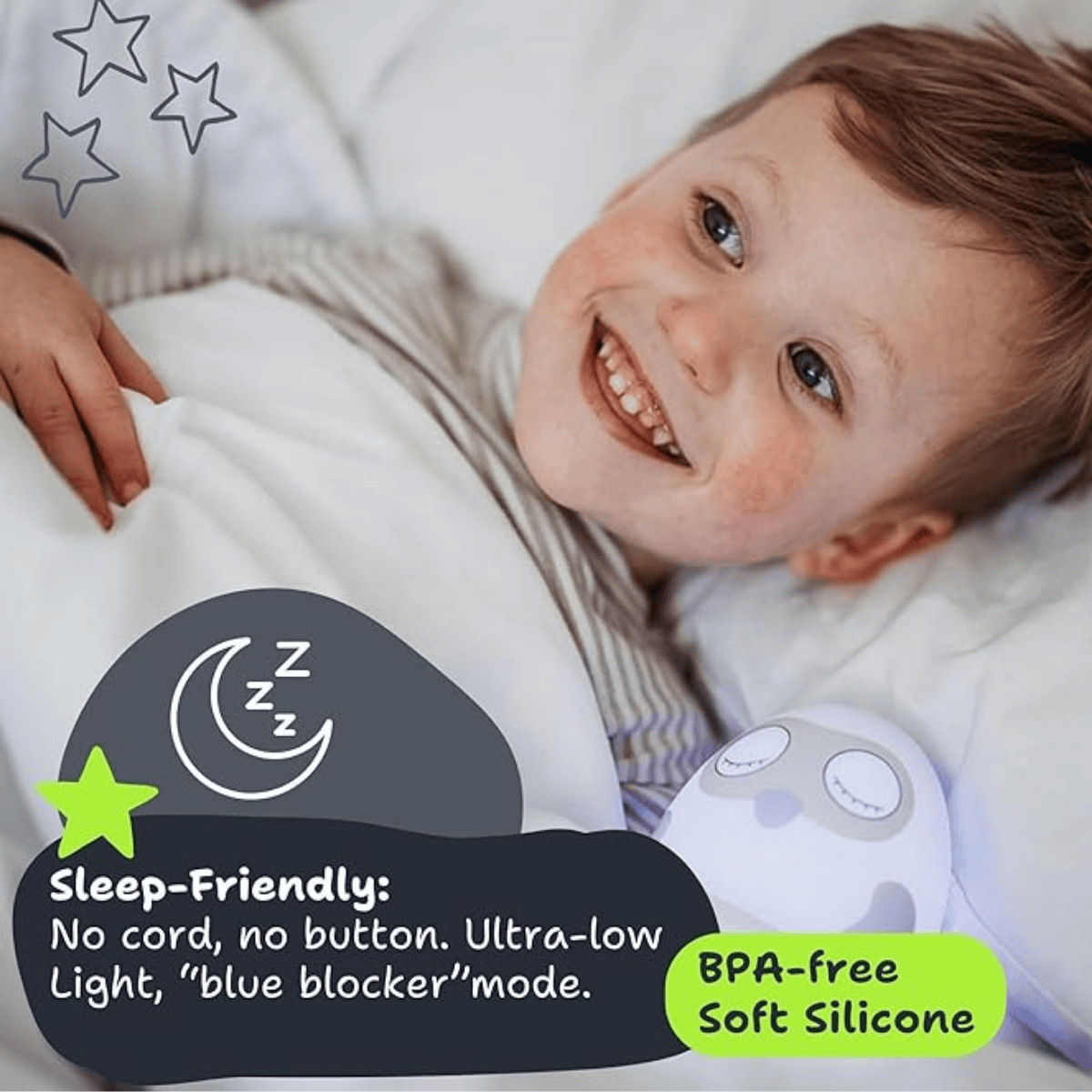 The Ooly Sleep Training Clock uses an intuitive app, allowing you to change colours of the nightlight and scheduled wake up times at a push of a button. 