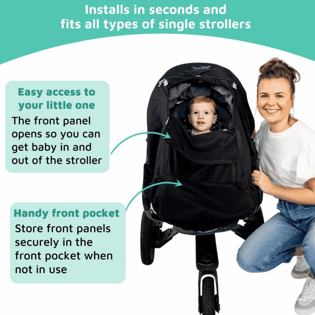 Snoozeshade Plus Extra Shade for Strollers 