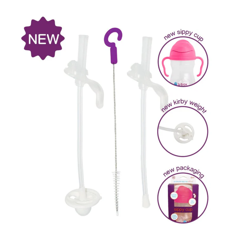 B.Box - Replacement Sippy Cup Straw Pack