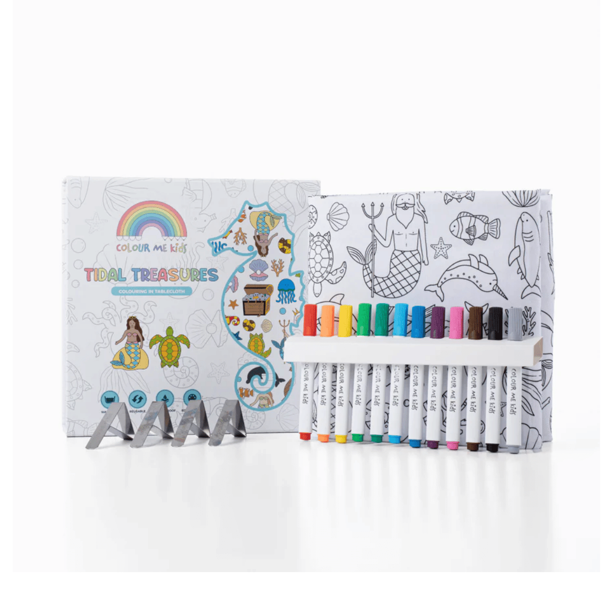 Colour Me Kids - Washable Colouring In Tablecloth Set