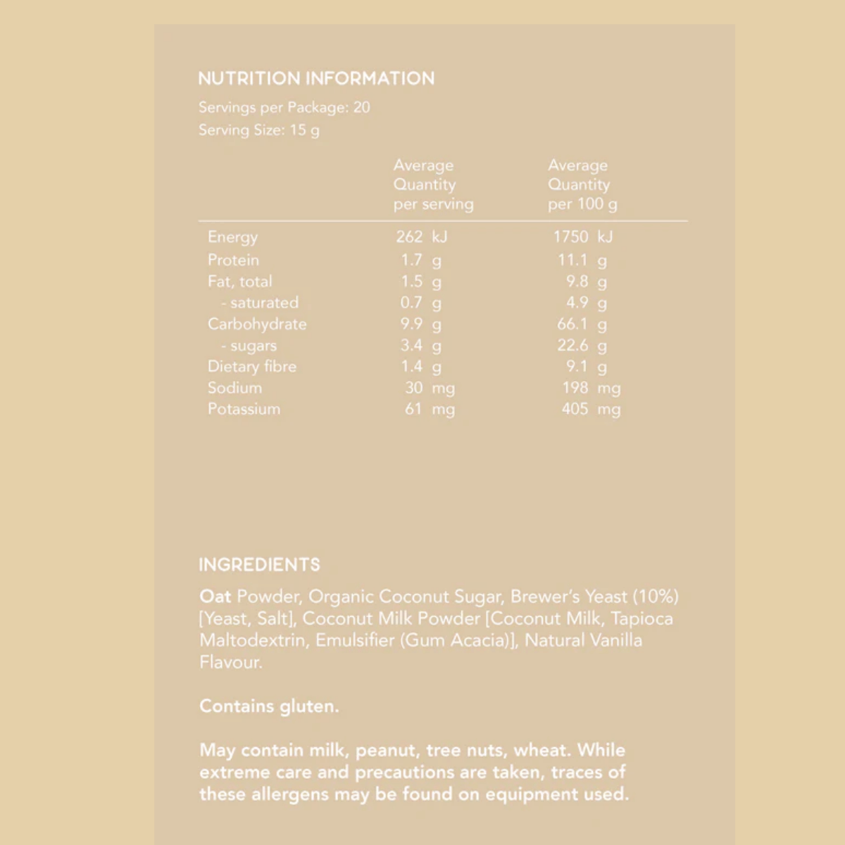 The Milk Collective - Vanilla Lactation Drink 300g