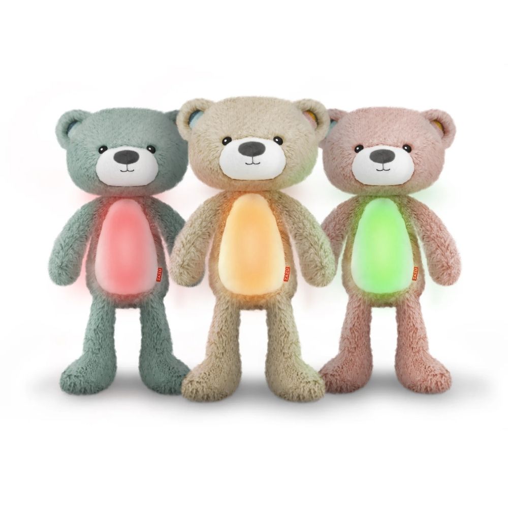 Brody will let your child know when to wake up with 3 coloured lights. He is also a white noise machine, nightlight and cry sensor.