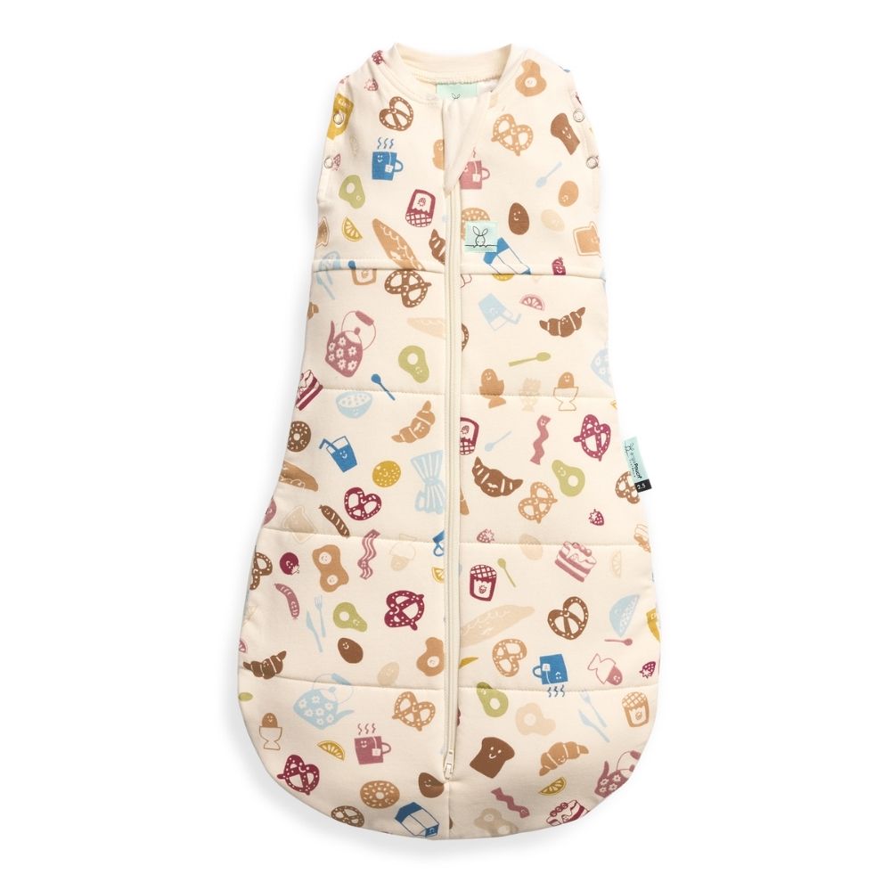 The ergoPouch Cocoon Swaddle in 2.5 Tog, an easier way for parents to swaddle their baby.