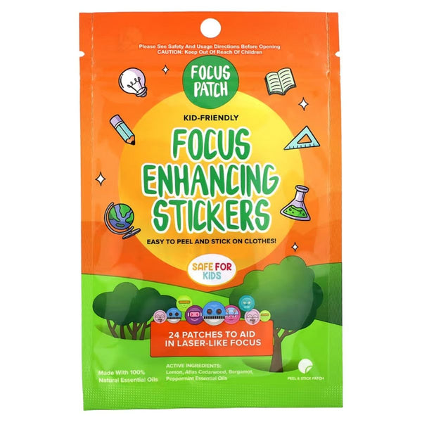 Focus Patch Stickers The Natural Patch - Focus Enhancing Stickers - Sleepytot New Zealand