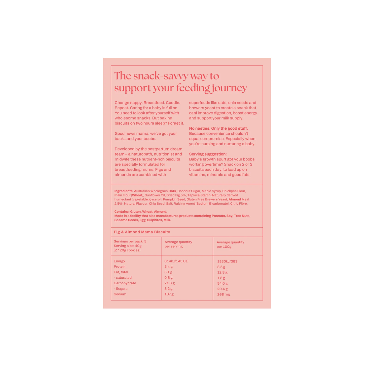 Pink document with text and a table on a white background