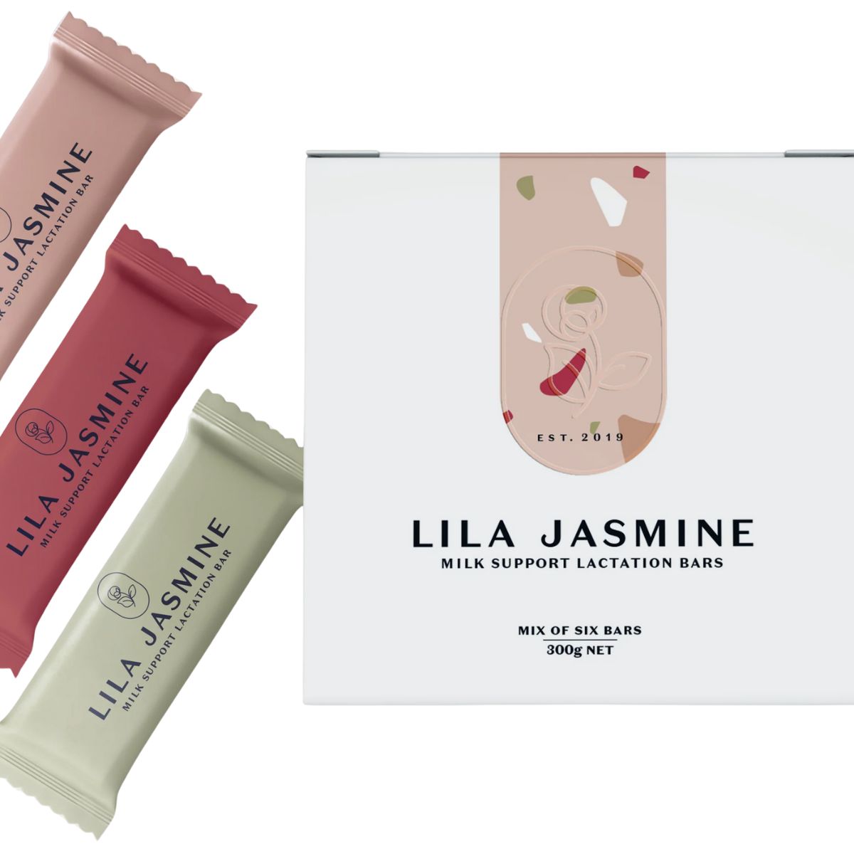 A pack of 6 mixed Lila Jasmine Lactation Bars to try what flavour you like the best.