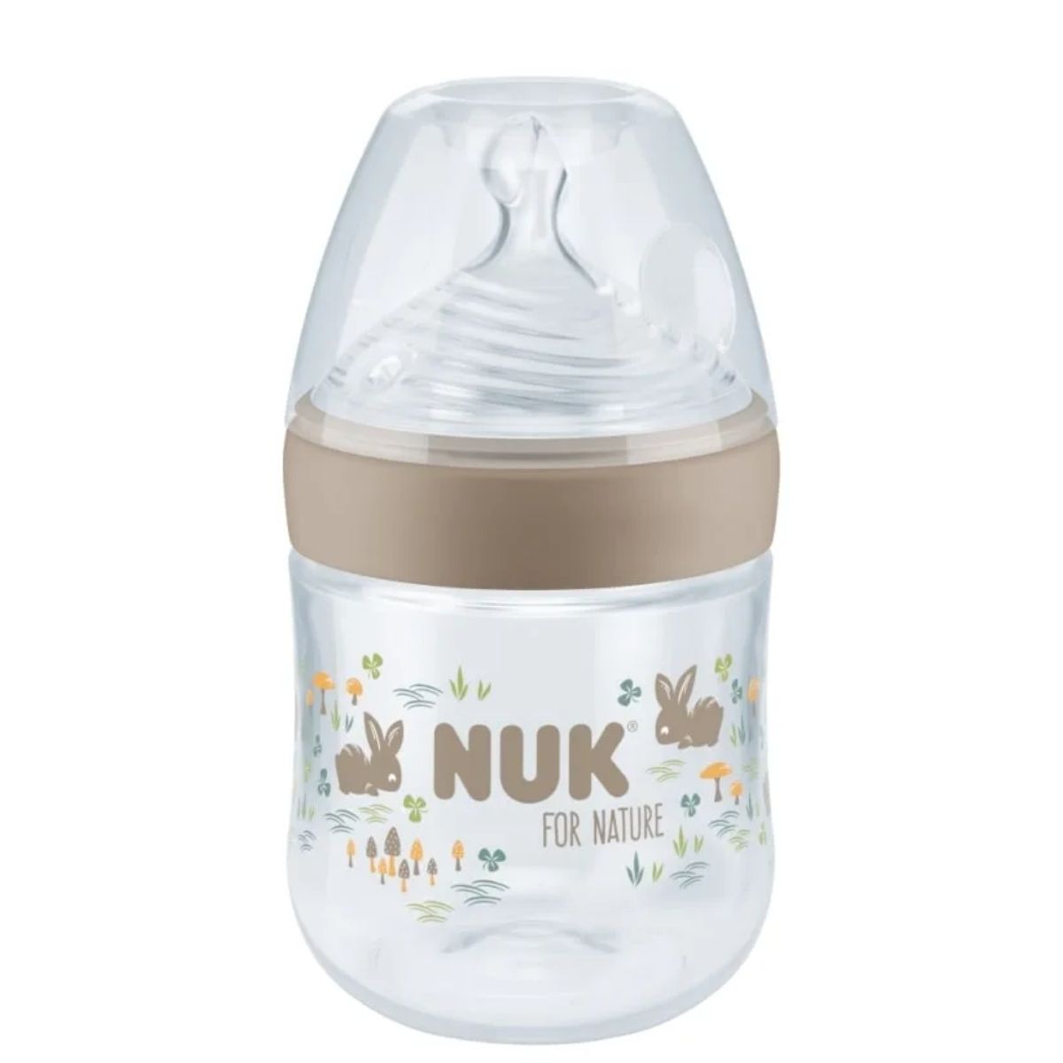 NUK for Nature baby bottle gives the baby the same drinking sensation as at a parent’s breast. Recommended by paediatricians and midwives. 150ml Nude colour.
