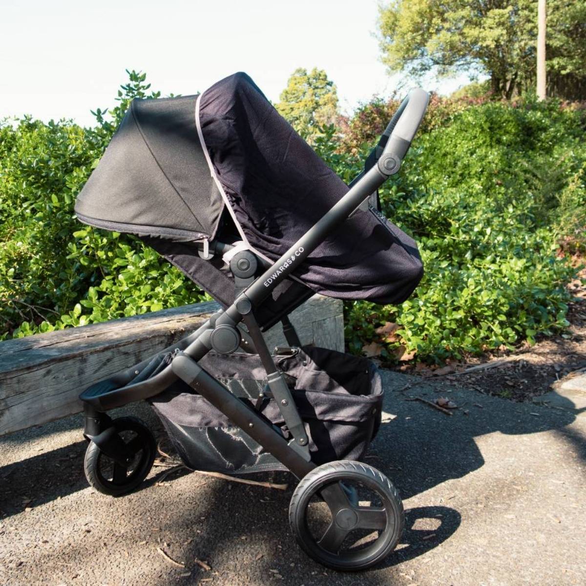 SnoozeShade - Original Buggy Blackout Shade Cover | Steel Trim