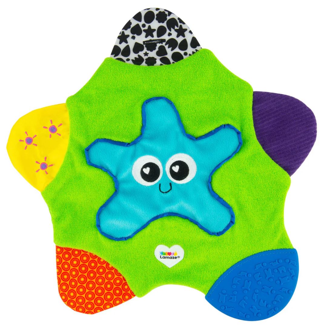 A teething blanket for babies to relive pain.