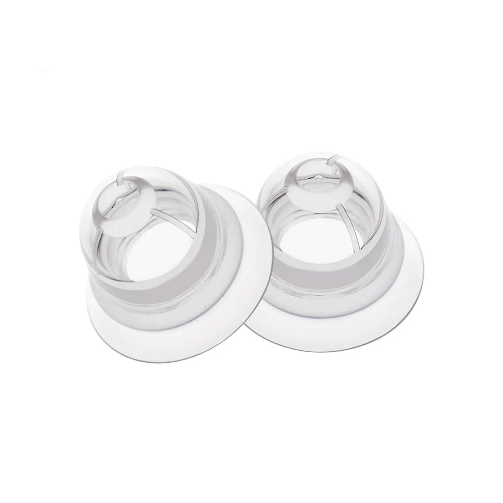 The Haakaa Silicone Nipple Aspirators gently help with latching by drawing out flat or inverted nipples using suction.