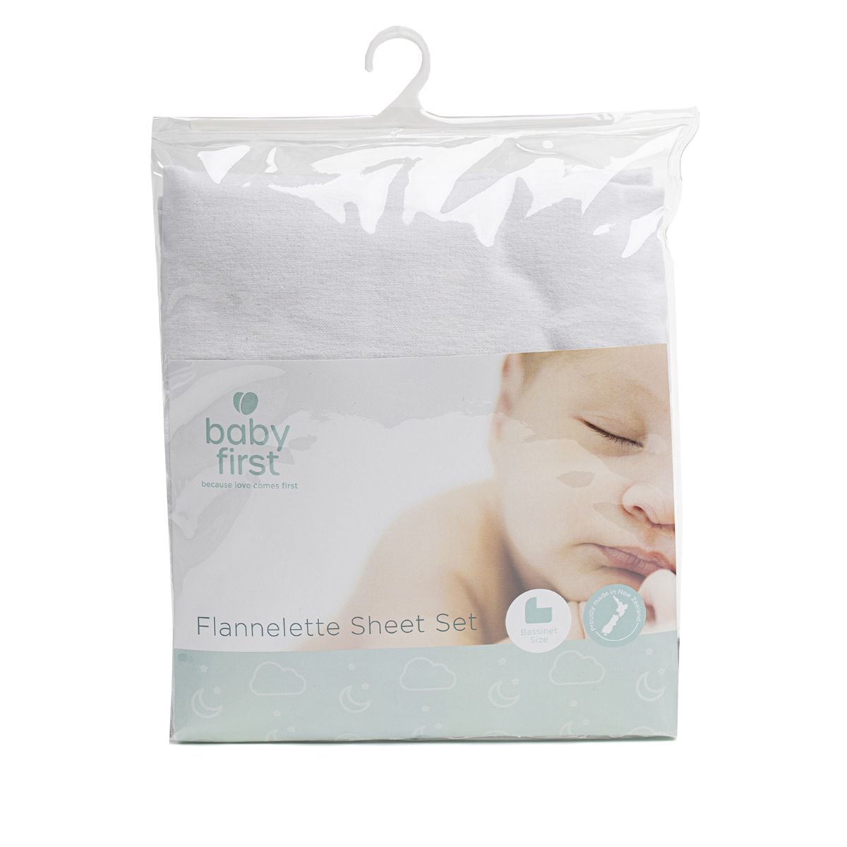 Baby First - Bassinet Flannelette Sheet Set