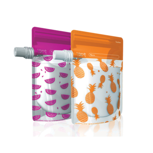 Cherub Baby - On The Go Food Pouches LARGE 10 Pack
