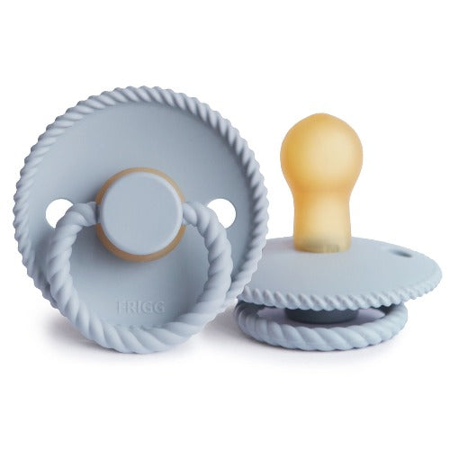 Frigg - Rope Natural Rubber Pacifier Twin Pack