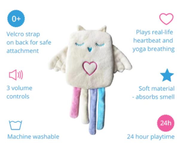 Lulla by Roro - Lulla Owl Sleep (24 Hours of Heartbeat and Breathing)