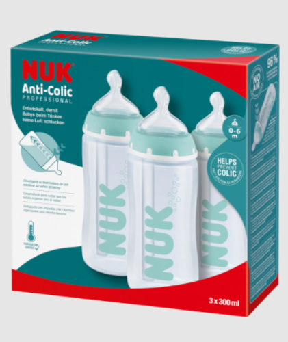 NUK - Anti-Colic Professional Baby Bottle with Temperature Control