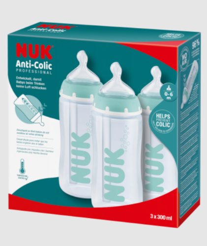 NUK Anti Colic Professional Baby Bottle with Temperature Control