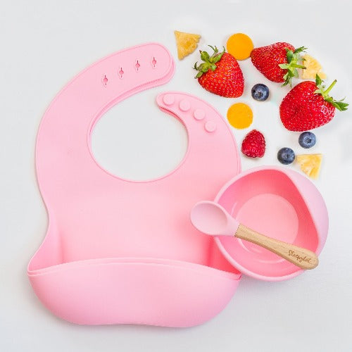 Sleepytot - Silicone Suction Bowl &amp; 2 Bibs Package